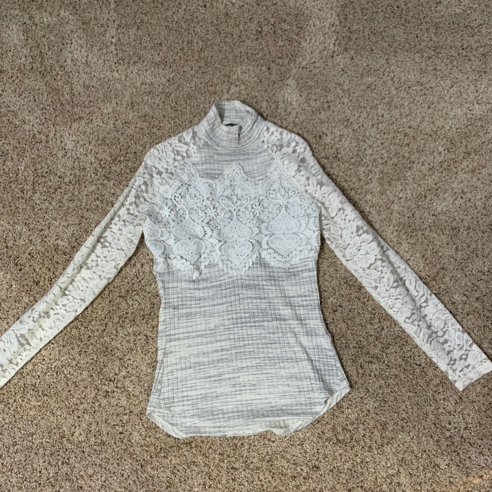 Lace Turtleneck